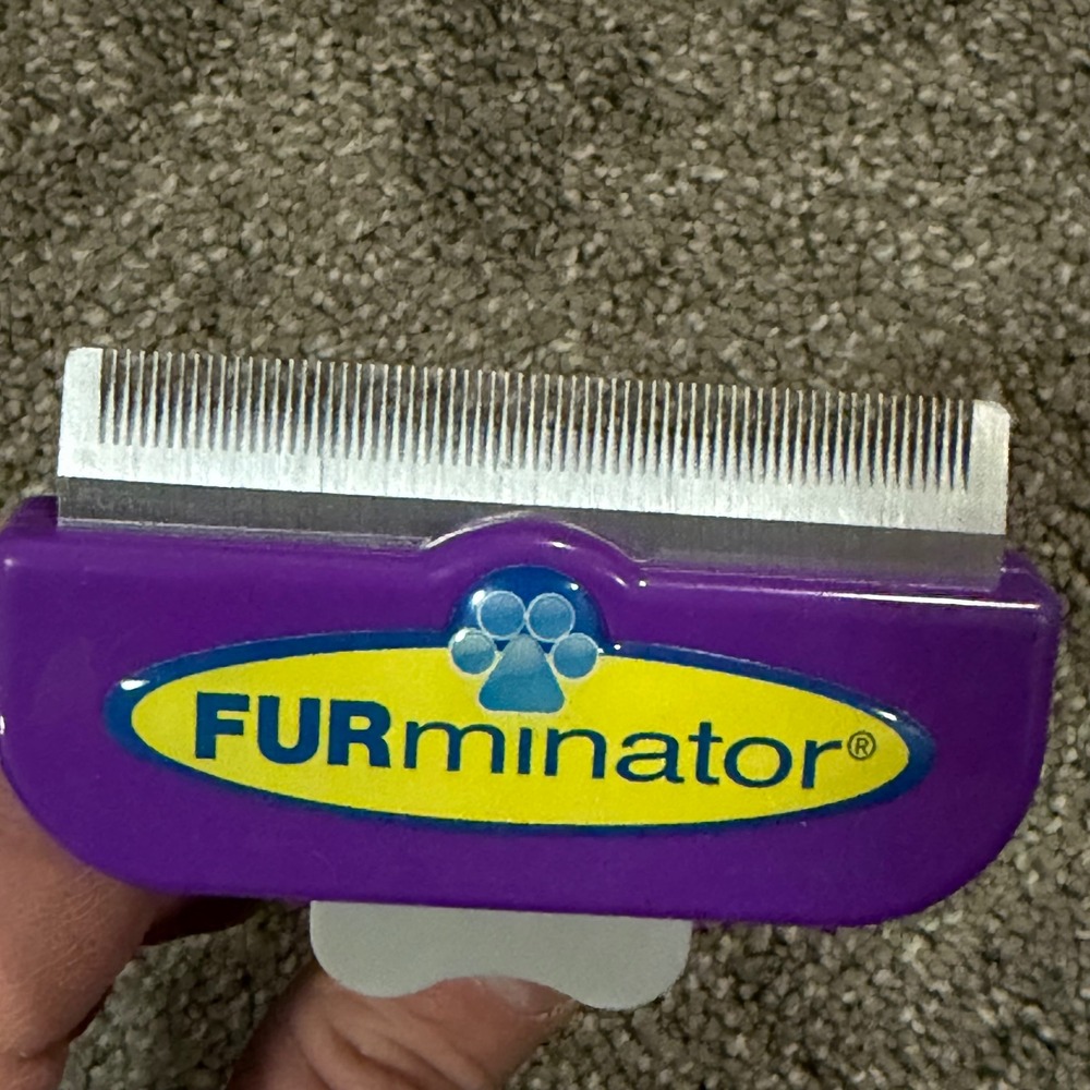 FURminator Long Hair Dog Cat Grooming Brush Tool Purple Black‎